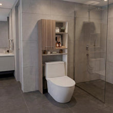 Gabinete de Baño Bristol 26, Avellana y Blanco, Amplios Espacios para Colocar Objetos Decorativos ZF