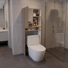 Gabinete de Baño Bristol 26, Avellana y Blanco, Amplios Espacios para Colocar Objetos Decorativos ZF