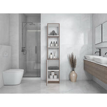 Organizador de Baño Aqua, Avellana y Blanco, con Variedad de Entrepaños ZF