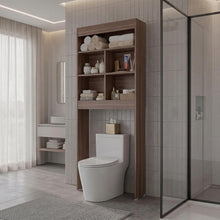 Gabinete de Baño Bristol 20, Avellana, Amplios Espacios para Colocar Objetos Decorativos ZF