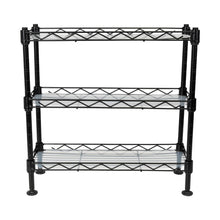 Organizador para Especias Shelves, Negro, de Tres niveles