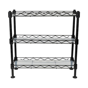 Organizador para Especias Shelves, Negro, de Tres niveles