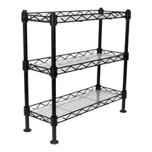 Organizador para Especias Shelves, Negro, de Tres niveles