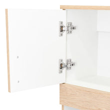 Gabinete de Baño Aqua 6, Beige y Blanco, con Dos Puertas Para Su Almacenamiento