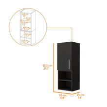 Gabinete de Baño Oporto, Wengue, con espacio para guardar objetos de aseo personal ZF