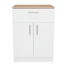 Organizador Multiusos Deneb, Blanco y Café Claro, con Dos Puertas Batientes ZF