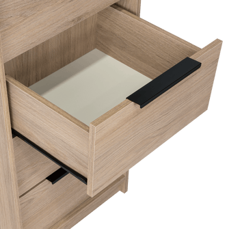 Organizador Wesley, Beige y Blanco, con Cinco Cajones