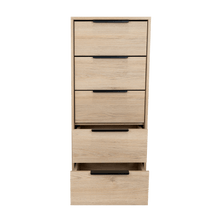 Organizador Wesley, Beige y Blanco, con Cinco Cajones