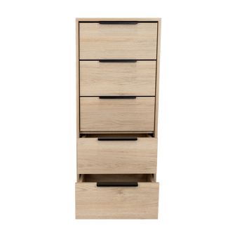 Organizador Wesley, Beige y Blanco, con Cinco Cajones