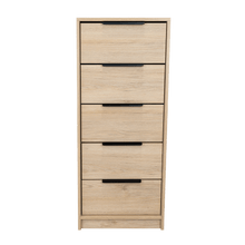 Organizador Wesley, Beige y Blanco, con Cinco Cajones