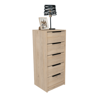 Organizador Wesley, Beige y Blanco, con Cinco Cajones X2