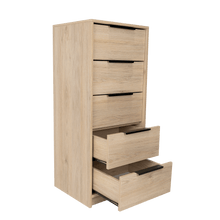 Organizador Wesley, Beige y Blanco, con Cinco Cajones