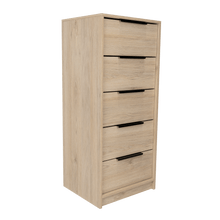 Organizador Wesley, Beige y Blanco, con Cinco Cajones