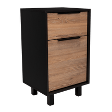 Organizador Wesley, Wengue y Miel, con Una Puerta y Un Cajón Organizador