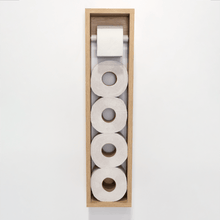 Organizador de Papel Balí, Beige, con almacenamiento para cuatro rollos X2 Unidades