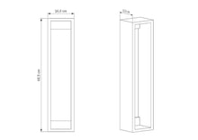 Organizador de Papel Balí, Beige, con almacenamiento para cuatro rollos X2 Unidades