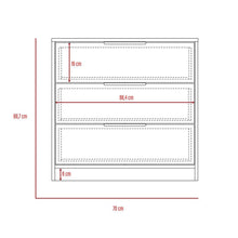 Organizador Wesley, Wengue y Miel, con tres Cajones  X2