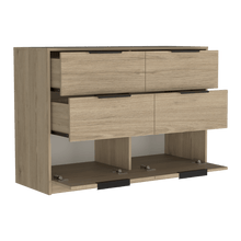 Organizador Wesley, Beige y Blanco, con Cuatro Cajones