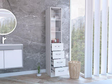 Organizador de Baño Picasso, Blanco, con Cuatro Cajones Deslizables ZF X2