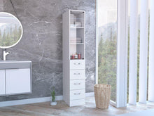 Organizador de Baño Picasso, Blanco, con Cuatro Cajones Deslizables ZF X2