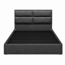 Cama Firenze Tela 160X190 Queen, Color Gris