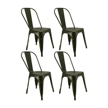 Kit por 4 Silla Tolix Metalica Para Comedor Restaurante - Bronce