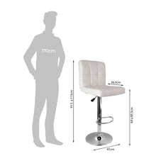 Silla Acolchada Tipo Bar - Blanca