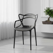 Silla Palermo, Color Negro, Con espaldar y diseño Moderno