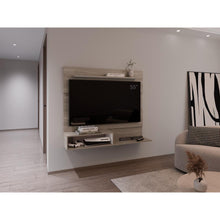 Panel de Tv Beijing, Bardolino y Blanco, con espacio para tv 55"