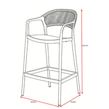 Silla para Bar Balí, Verde, Doble Propósito con Reposa Pies