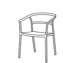 Set de 4 Sillas Porto, Gris, con Espaldar Minimalista y Diseño Moderno