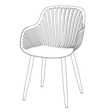 Set de 4 Sillas Victoria, Negro, con Espaldar Minimalista y Diseño Moderno