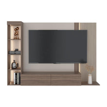 Panel de Tv Gamma, Capri y Avellana con Espacio Para Televisor de Hasta 65"