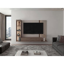 Panel de Tv Gamma, Capri y Avellana con Espacio Para Televisor de Hasta 65"