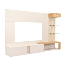 Panel de Tv Isolde, Capri y Fresno Europeo, con Espacio Para Televisor de Hasta 70 Pulgadas