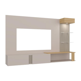 unidad averida Panel de Tv Isolde, Capri y Fresno Europeo, con Espacio Para Televisor de Hasta 70 Pulgadas