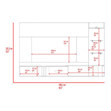 Panel de Tv Isolde, Capri y Fresno Europeo, con Espacio Para Televisor de Hasta 70 Pulgadas