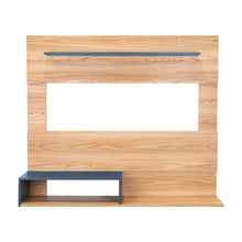 Panel de Tv Beijing, Fresno Europeo y  Azul Kronos, con espacio para tv 55"