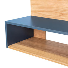 Panel de Tv Beijing, Fresno Europeo y  Azul Kronos, con espacio para tv 55"