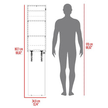 Mesa Para Planchar Plegable a la Pared Vesper, Blanco, con Amplia Superficie Baja Para Almacenamiento