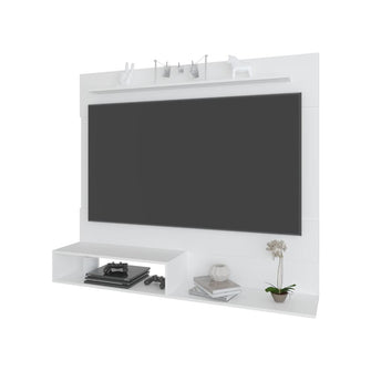 Panel de Tv Ascher, Blanco, con Espacio Para Televisor de Hasta 55 Pulgadas ZF