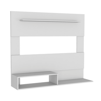 Mueble Multiusos Ascher, Blanco, con Espacio Para Televisor de Hasta 55 Pulgadas