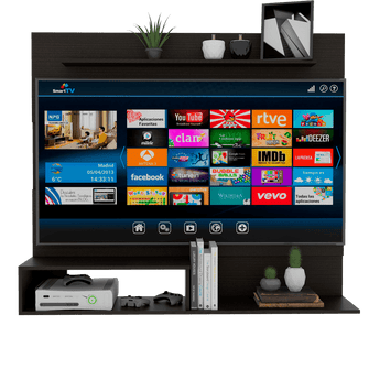 Panel de Tv Ascher, Wengue, con Espacio Para Televisor de Hasta 55 Pulgadas