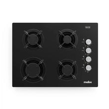 Estufa de Empotrar Mabe 60cms 4 Puestos Gas Natural, Negro