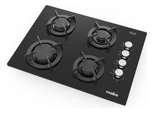 Estufa de Empotrar Mabe 60cms 4 Puestos Gas Natural, Negro