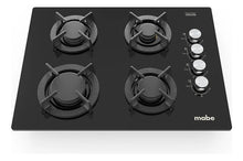 Estufa de Empotrar Mabe 60cms 4 Puestos Gas Natural, Negro