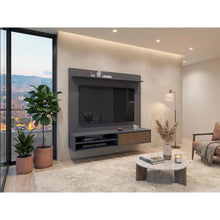 Panel de Tv Bowie, Plomo y Ocaso, Con diseño moderno, superficie para objetos decorativos