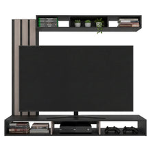 Panel de Tv Joice, Wengue y Positano, con Espacio Para Televisor de Hasta 65"