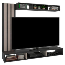 Panel de Tv Joice, Wengue y Positano, con Espacio Para Televisor de Hasta 65"