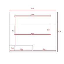 Panel de Tv Ascher, Chocolate, con Espacio Para Televisor de Hasta 55 Pulgadas